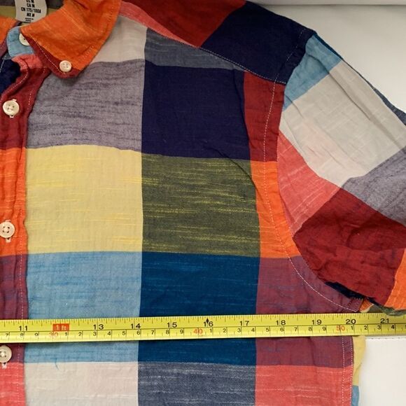 LOGG Cotton Multicolor Plaid Men’s Shirt Size M - Picture 4 of 11